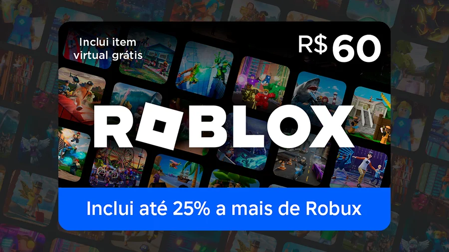 Cartão-Presente Roblox R$ 60