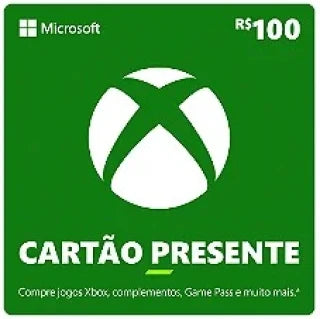 Cartão-Presente Xbox R$ 100